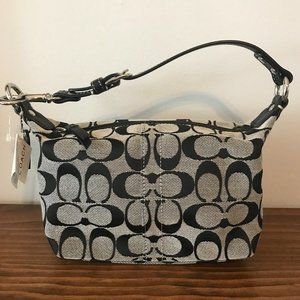 NWT Coach Signature Top Handle Pouch bag - Factory
